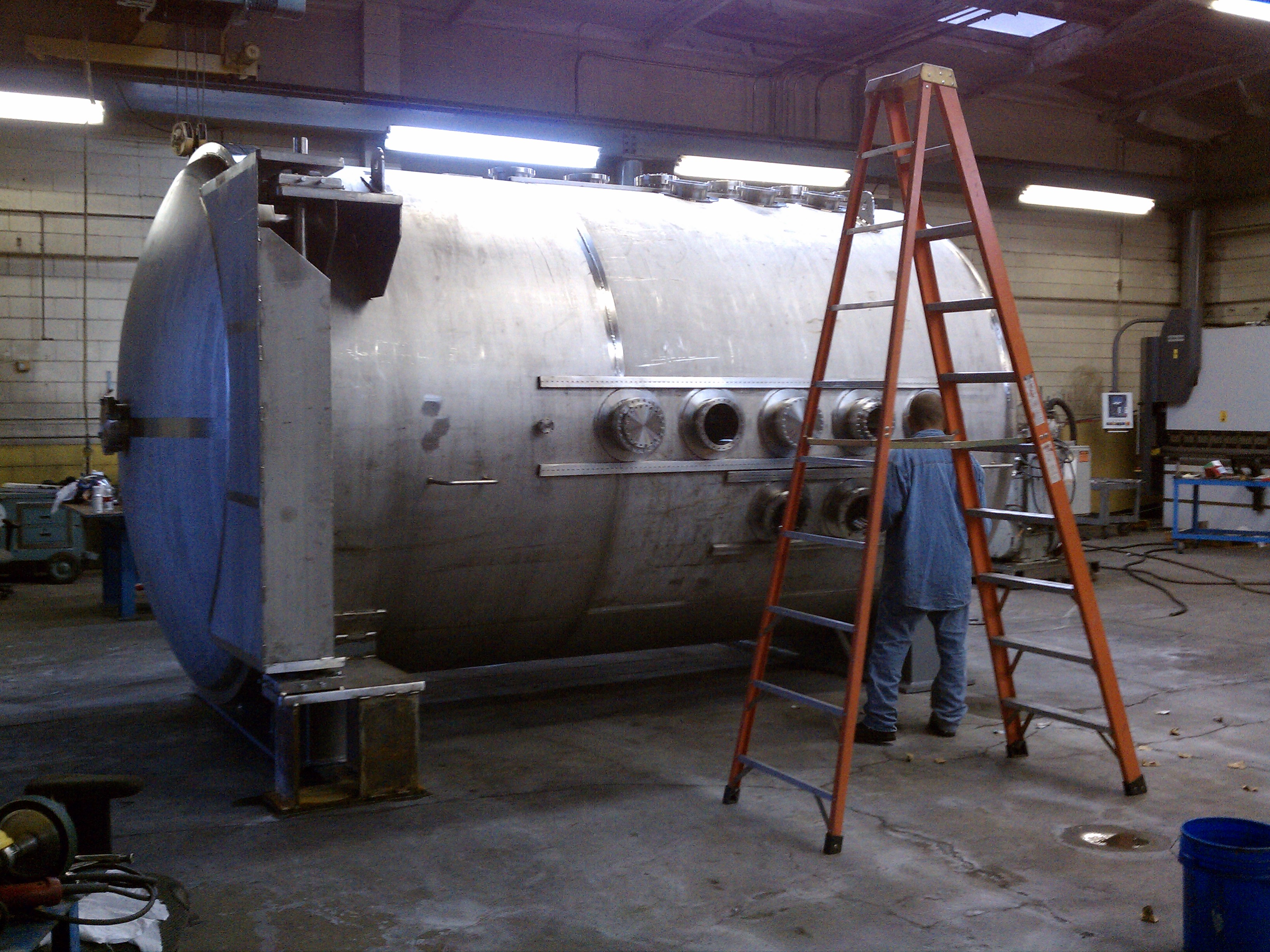 Stainless Steel Weldment, Custom Vacuum Chamber and ASME Code Pressure